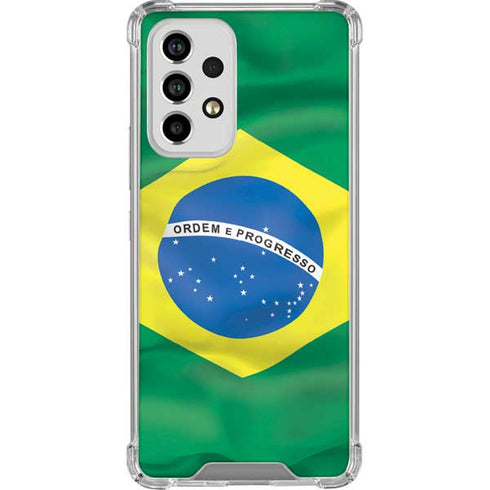 Brazil Flag Galaxy A53 5G Clear Case